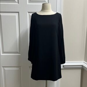 White House Black Market Long Sleeve Black Dress size 4 NWOT 346
